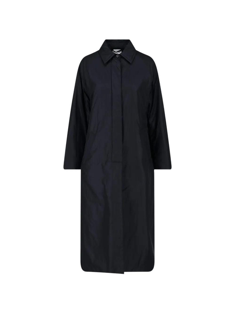 ASPESI belted concealed-fastening coat - Schwarz