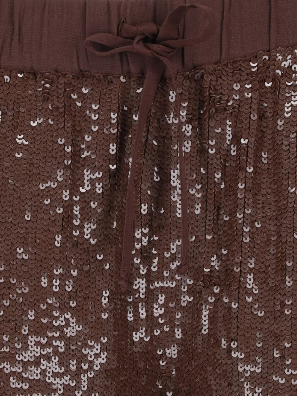 P.A.R.O.S.H. Broek met pailletten Bruin