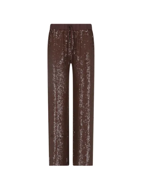 P.A.R.O.S.H. pantalones con detalle de lentejuelas y cordones
