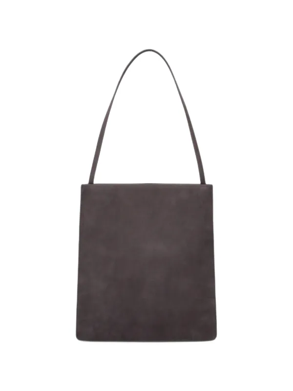 Fane Nubuck Leather Tote Bag in Grey