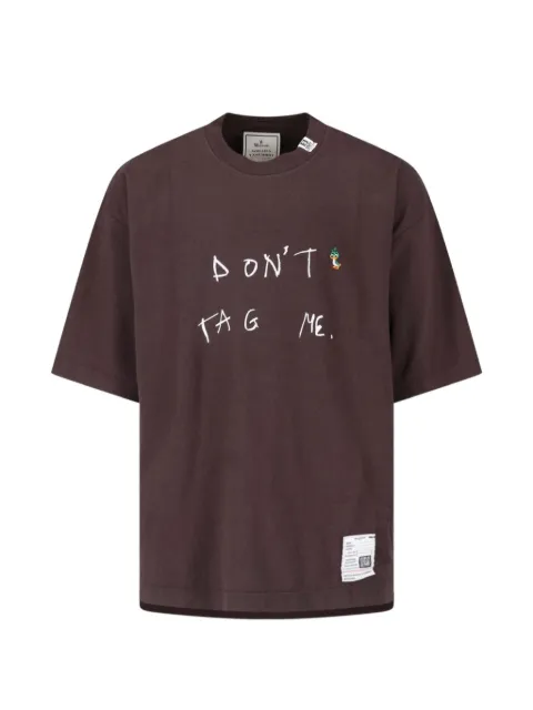 Maison MIHARA YASUHIRO Don't Tag Me. printed T- shirt