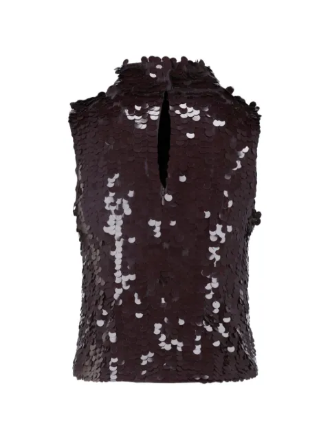 P.A.R.O.S.H. sequin-embellished sleeveless top