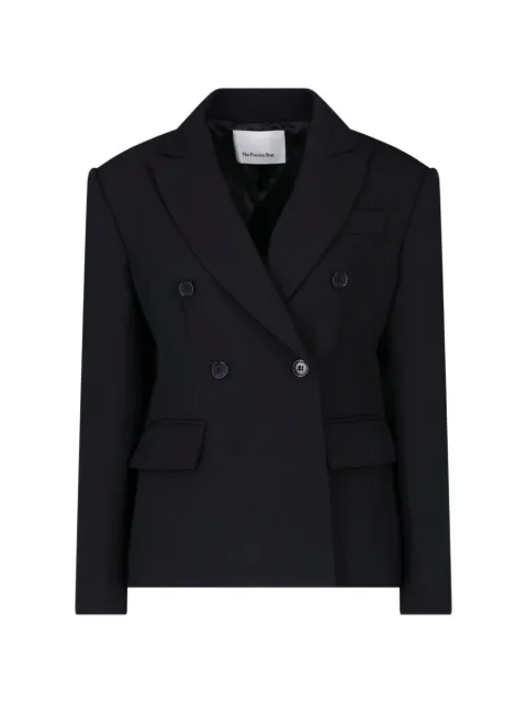 The Frankie Shop Doyer cinched double-breasted blazer