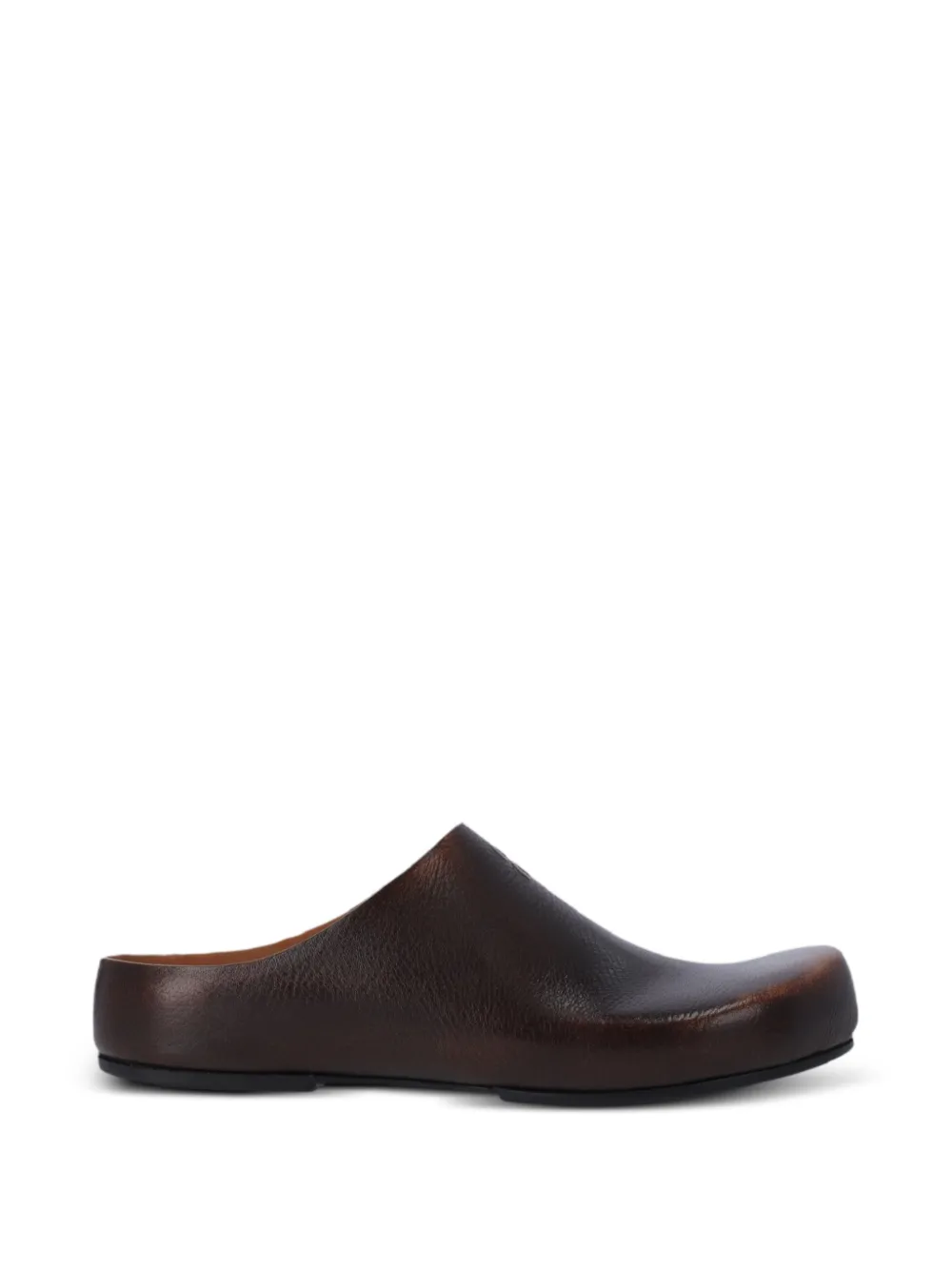 Miu Miu mules en cuir - Marron Miu Miu mules en cuir - Marron