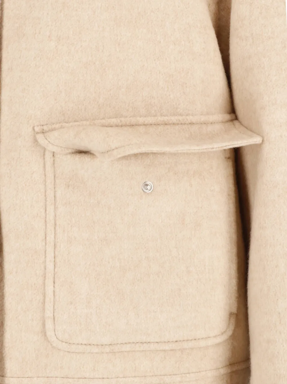 Lardini button-up wool-blend jacket Beige