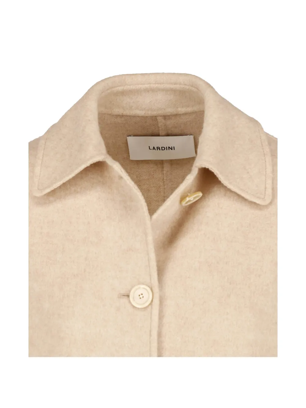 Lardini button-up wool-blend jacket Beige