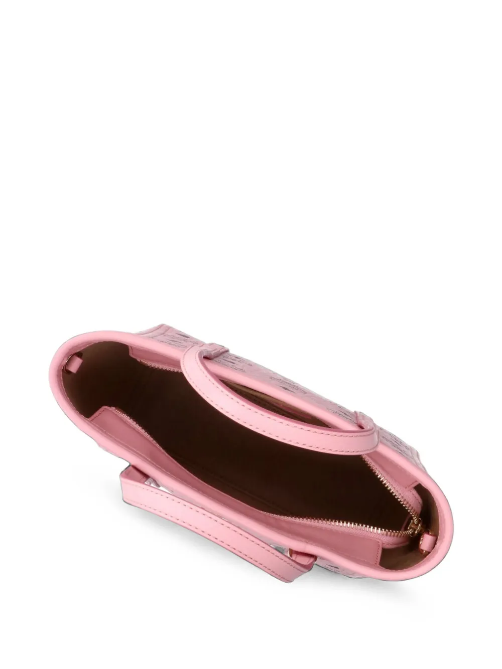 MCM Toni mini-shopper met monogram-print Roze