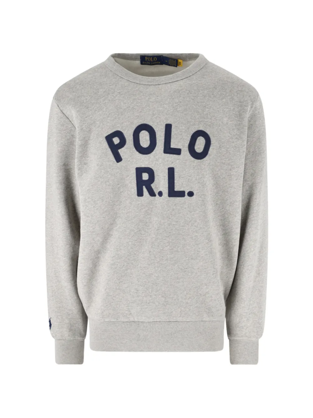 Polo Ralph Lauren Logo-patch Sweater In Grey