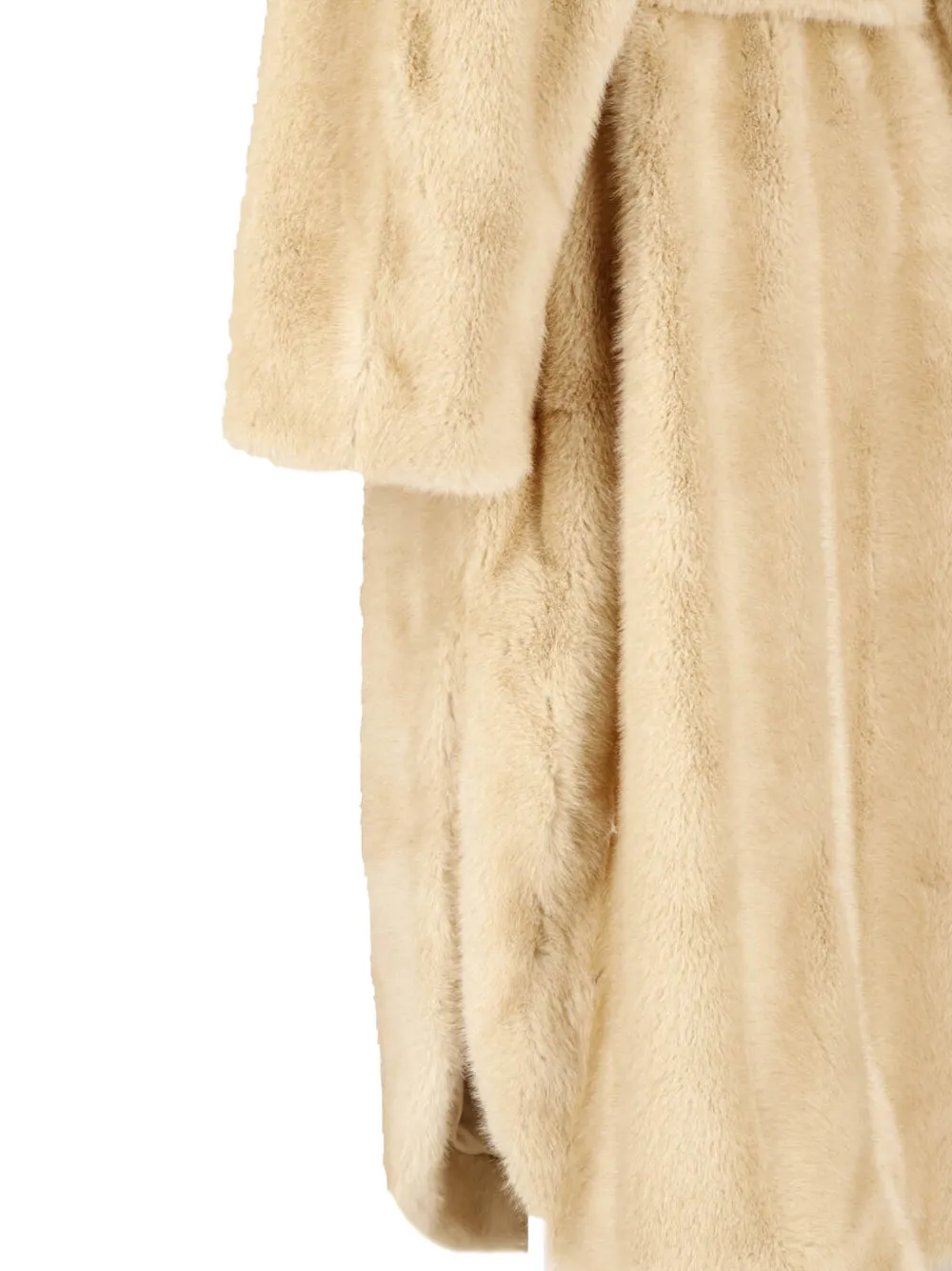 The Frankie Shop Ravello faux-fur robe coat beige