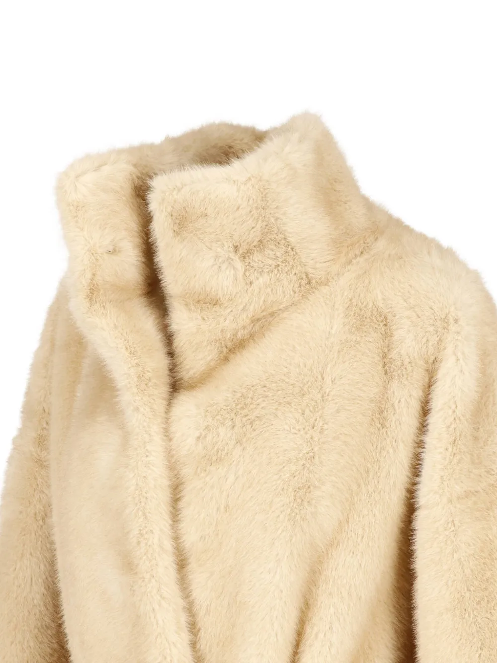 The Frankie Shop Ravello faux-fur robe coat beige