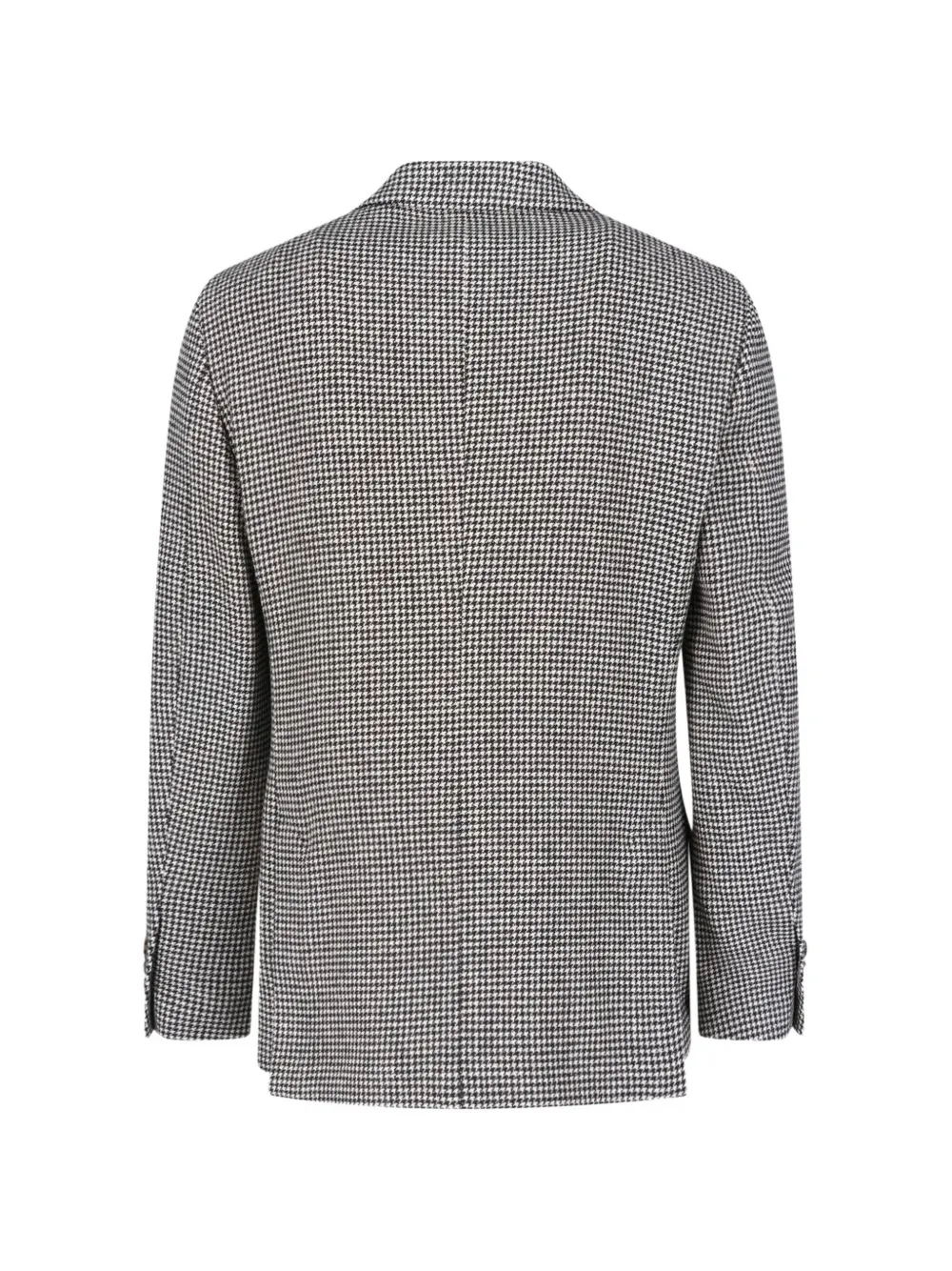 Lardini x Sugar pied-de-poule jack met dubbele rij knopen Grijs