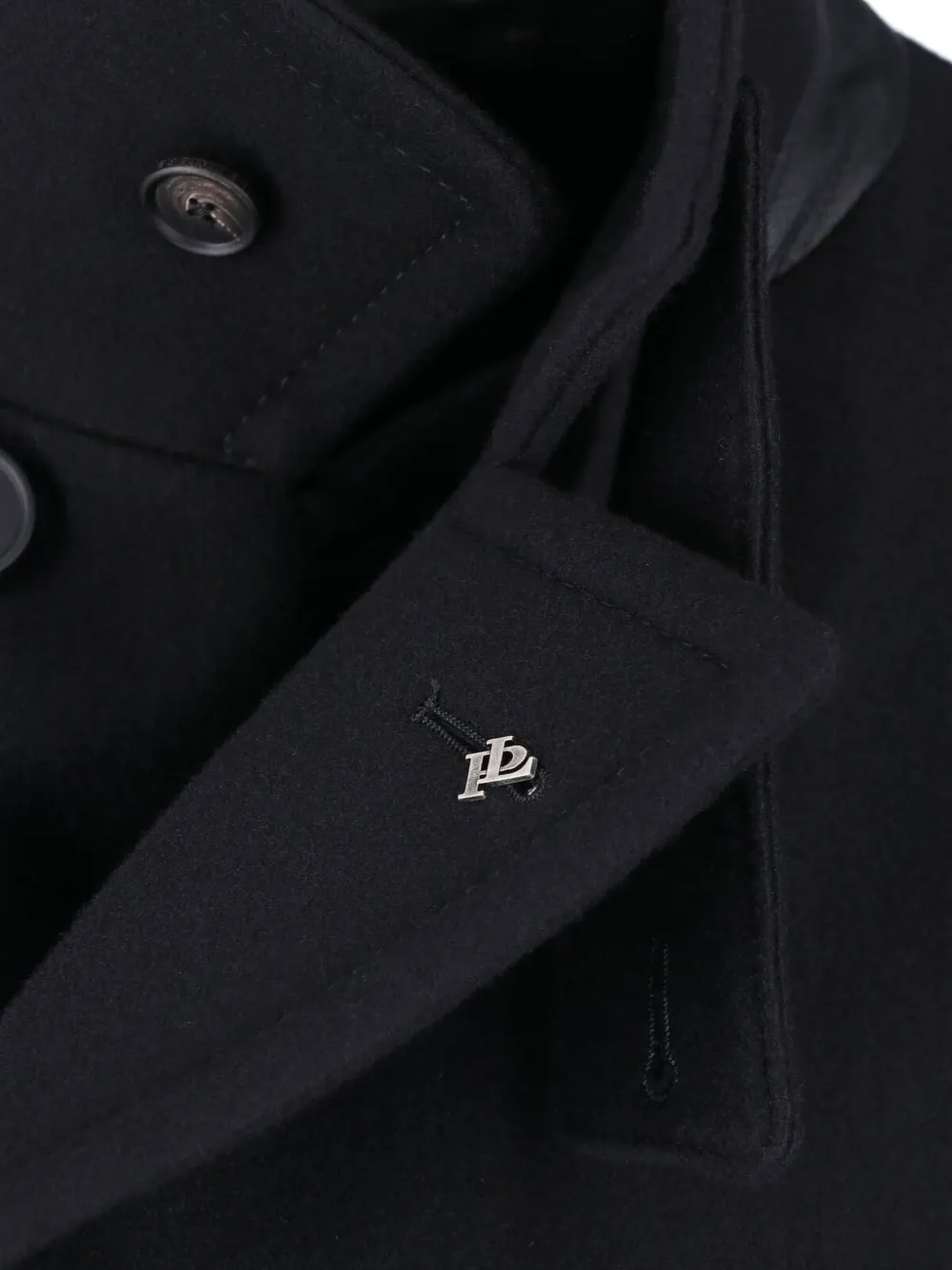 Tagliatore Jas met dubbele rij knopen Zwart