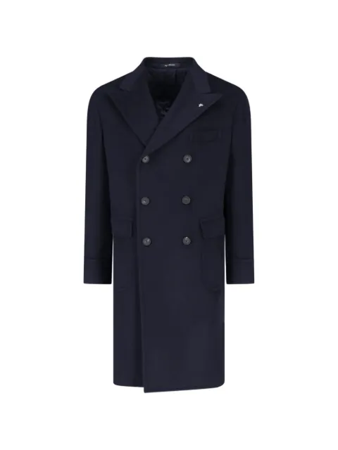 Tagliatore double-breasted cashmere coat