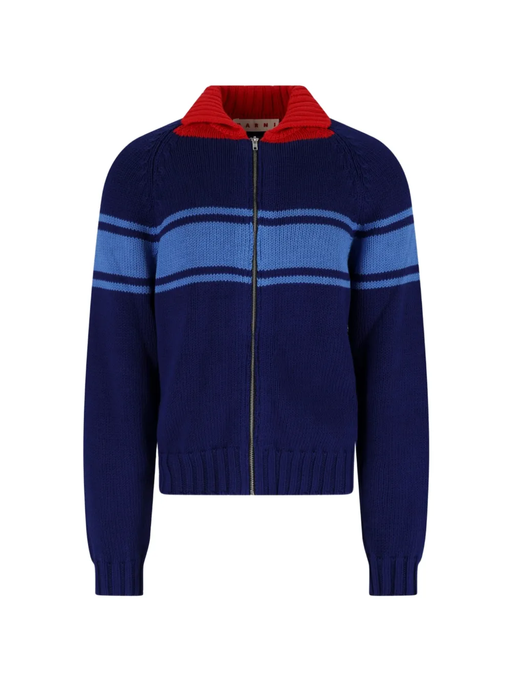 Marni striped zip-up cardigan · 52
