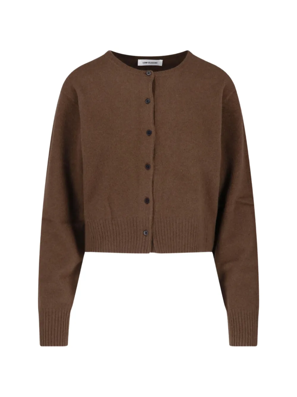 Low Classic cropped button-up cardigan - Brown