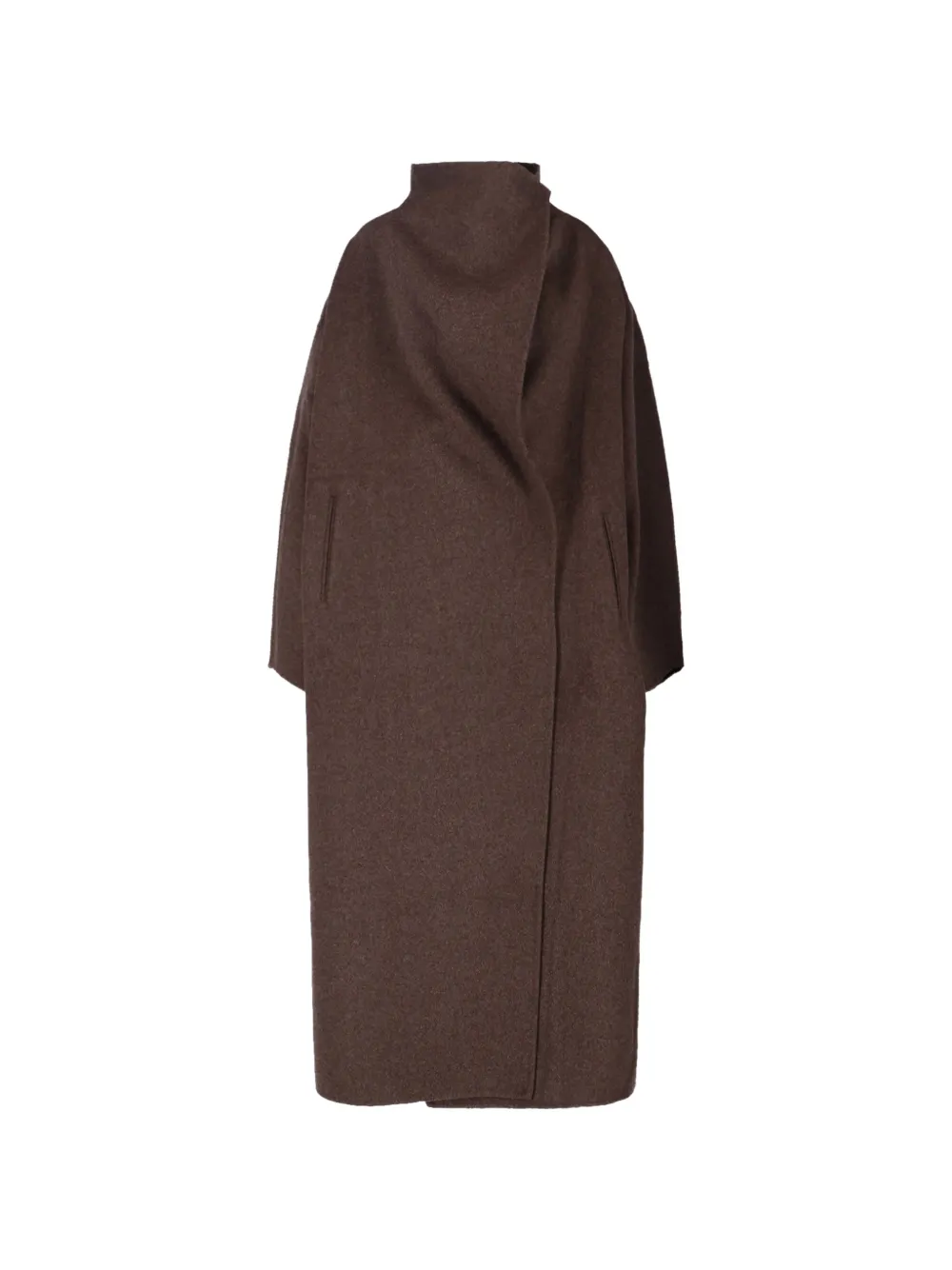 The Frankie Shop Leroy funnel-neck wool-blend coat