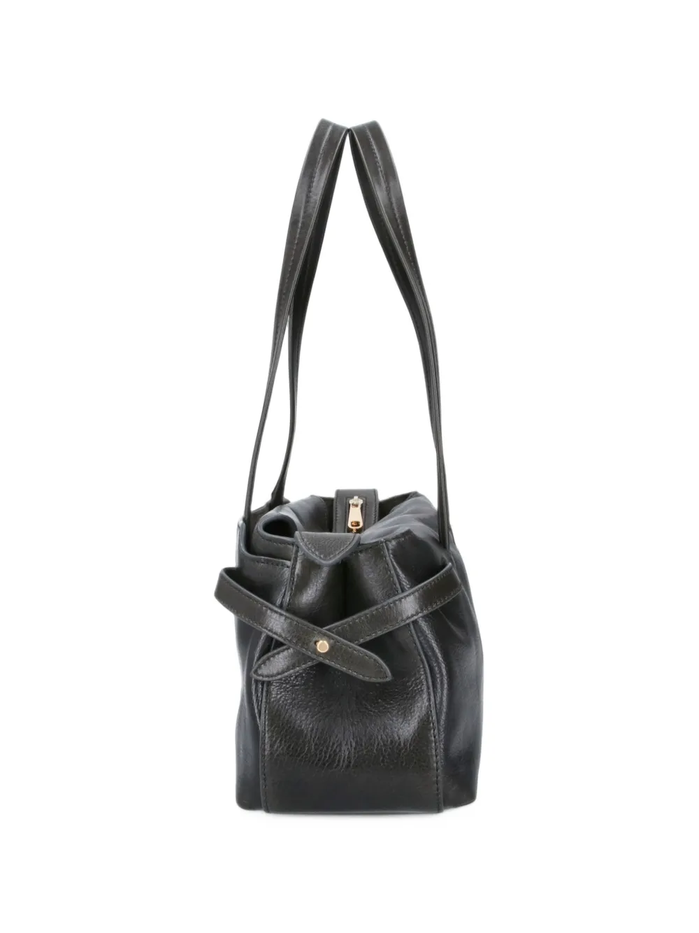 Anya Hindmarch Wilson twist-lock Leather Tote Bag | Black | FARFETCH
