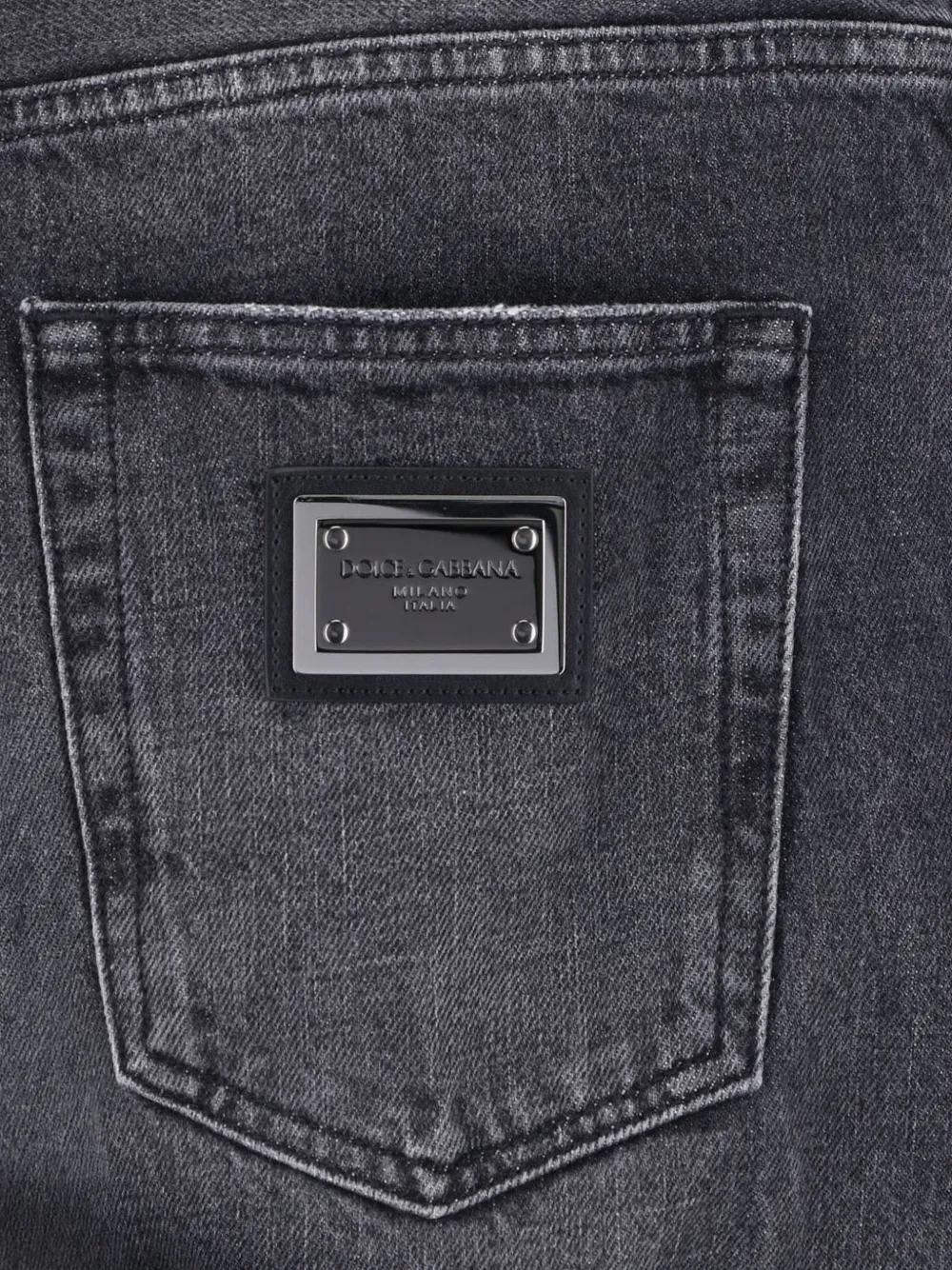 Dolce & Gabbana Jeans met logopatch Grijs