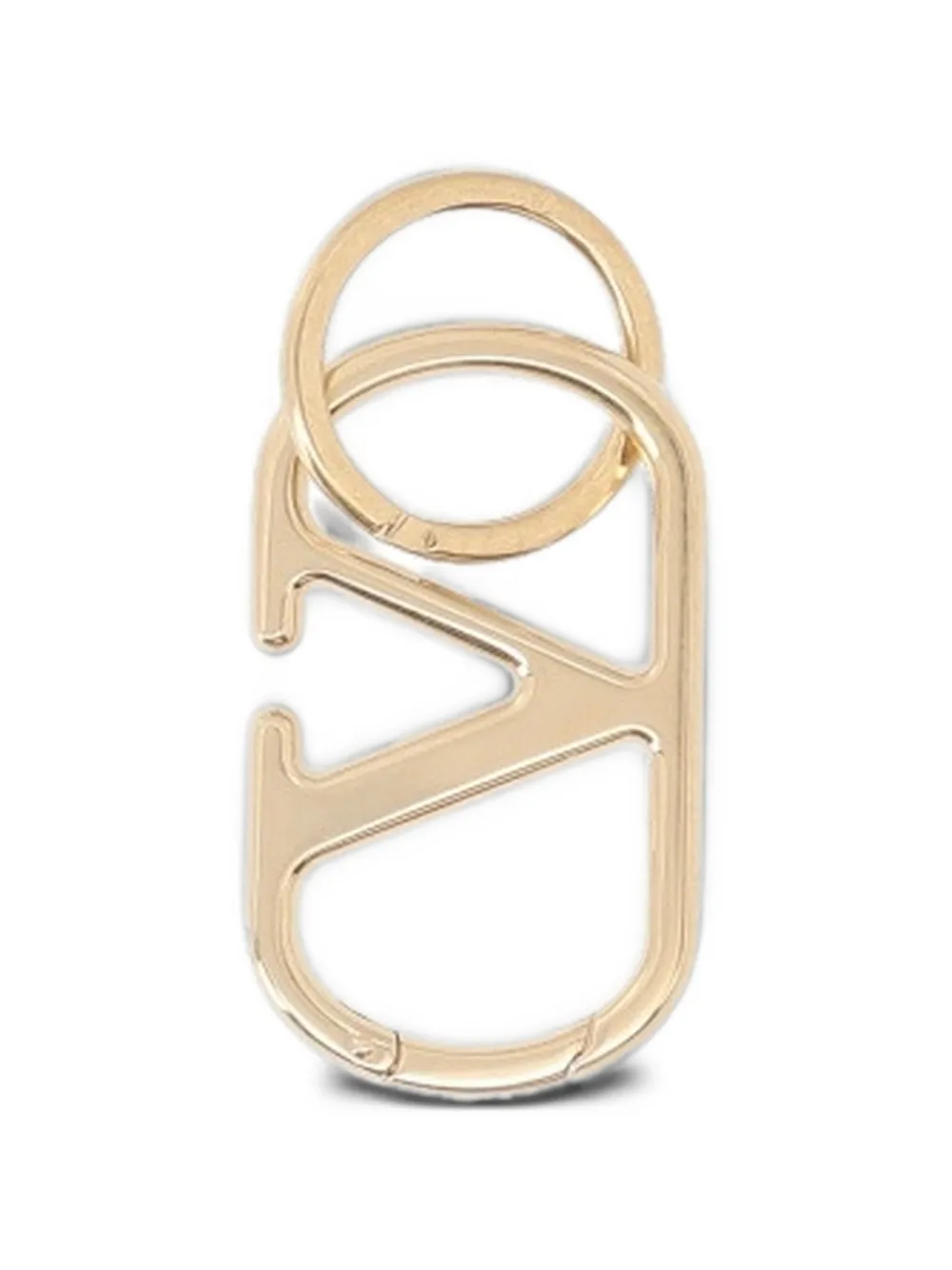Valentino Garavani Vlogo carabiner keychain Goud