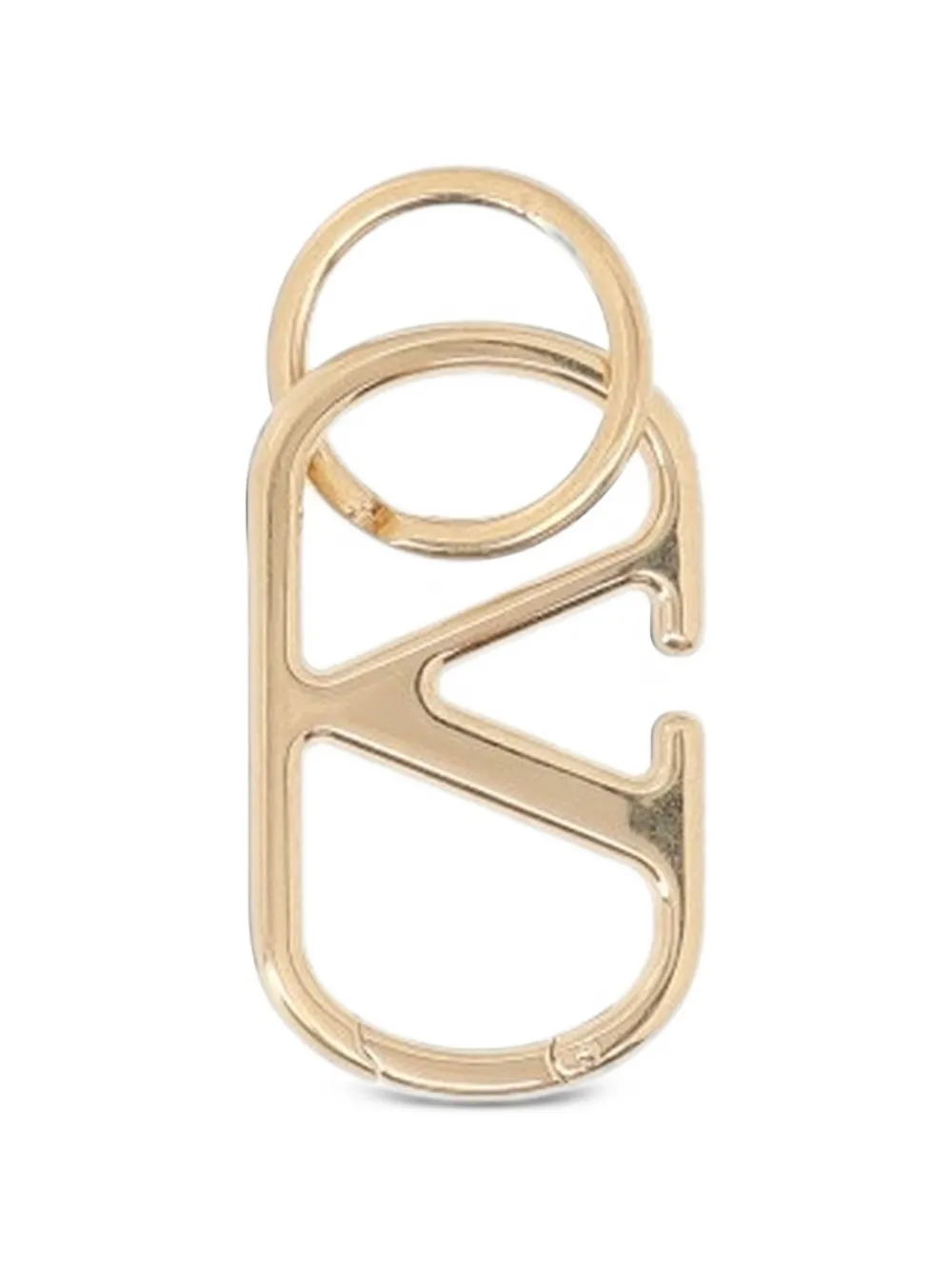 Valentino Garavani Vlogo carabiner keychain Goud