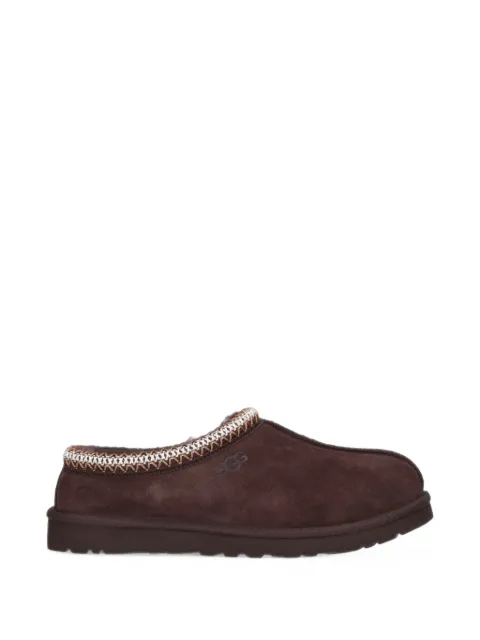 UGG Tasman II embroidered-trim suede mules