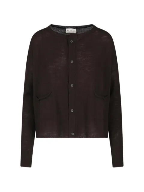 Ma'ry'ya button-fastening virgin wool cardigan