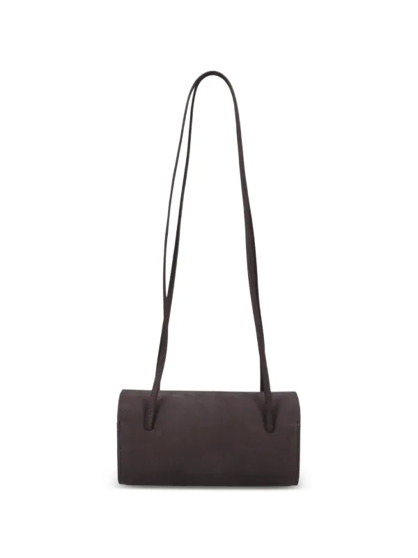 Fane Mie Nubuck Shoulder Bag in Brown