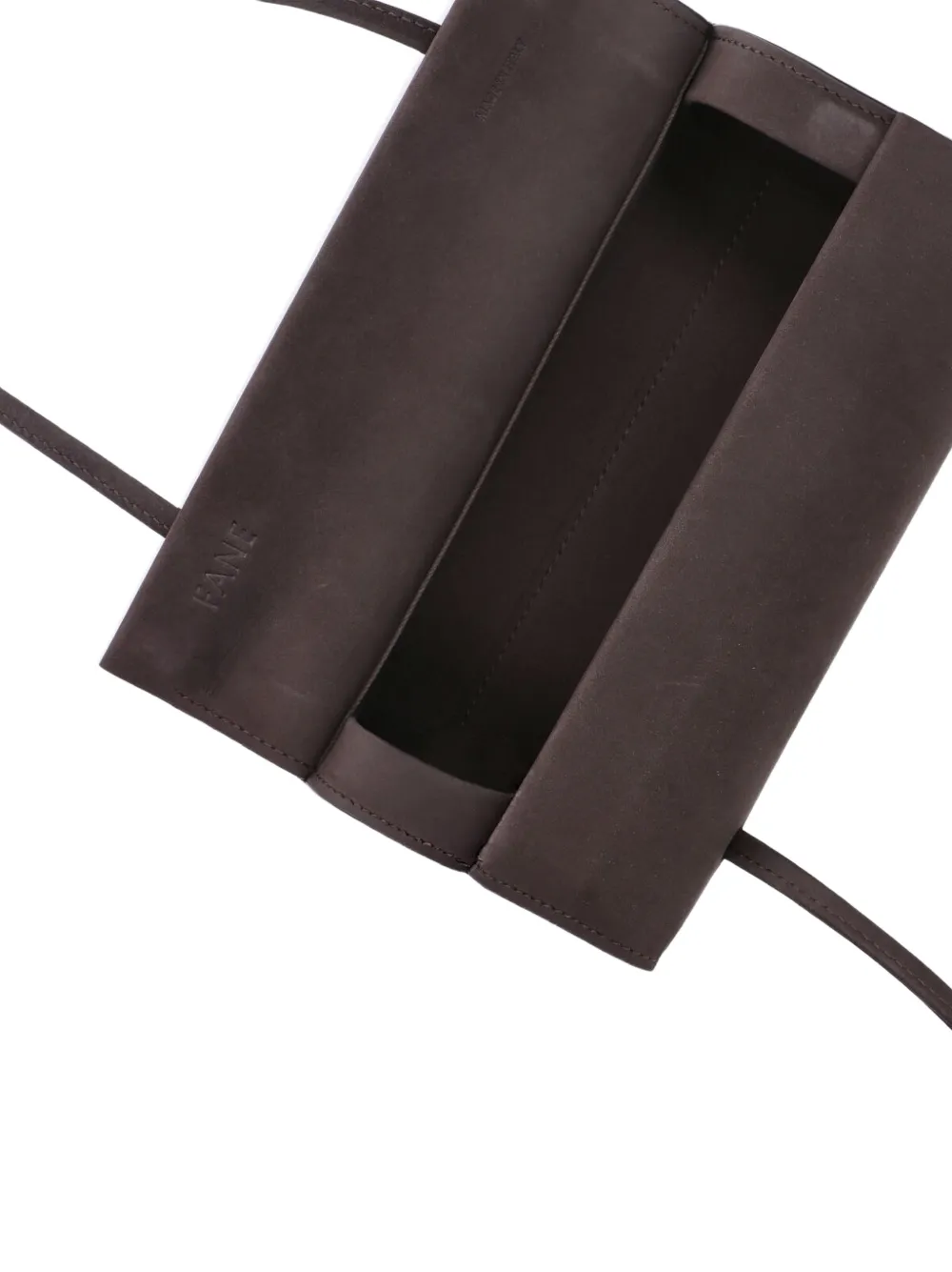 Fane Mie Nubuck Shoulder Bag in Brown, view 5
