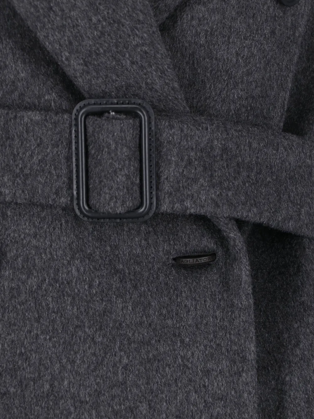 Tagliatore Jole belted double-breasted coat Grijs