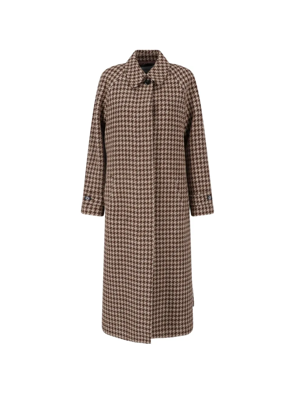 Lardini houndstooth-pattern belted coat