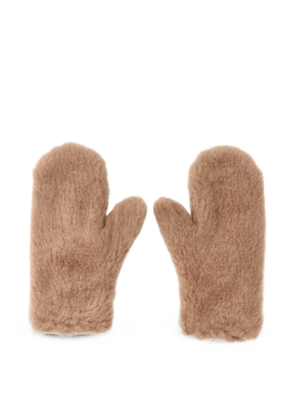 Max Mara teddy mittens - Marrone