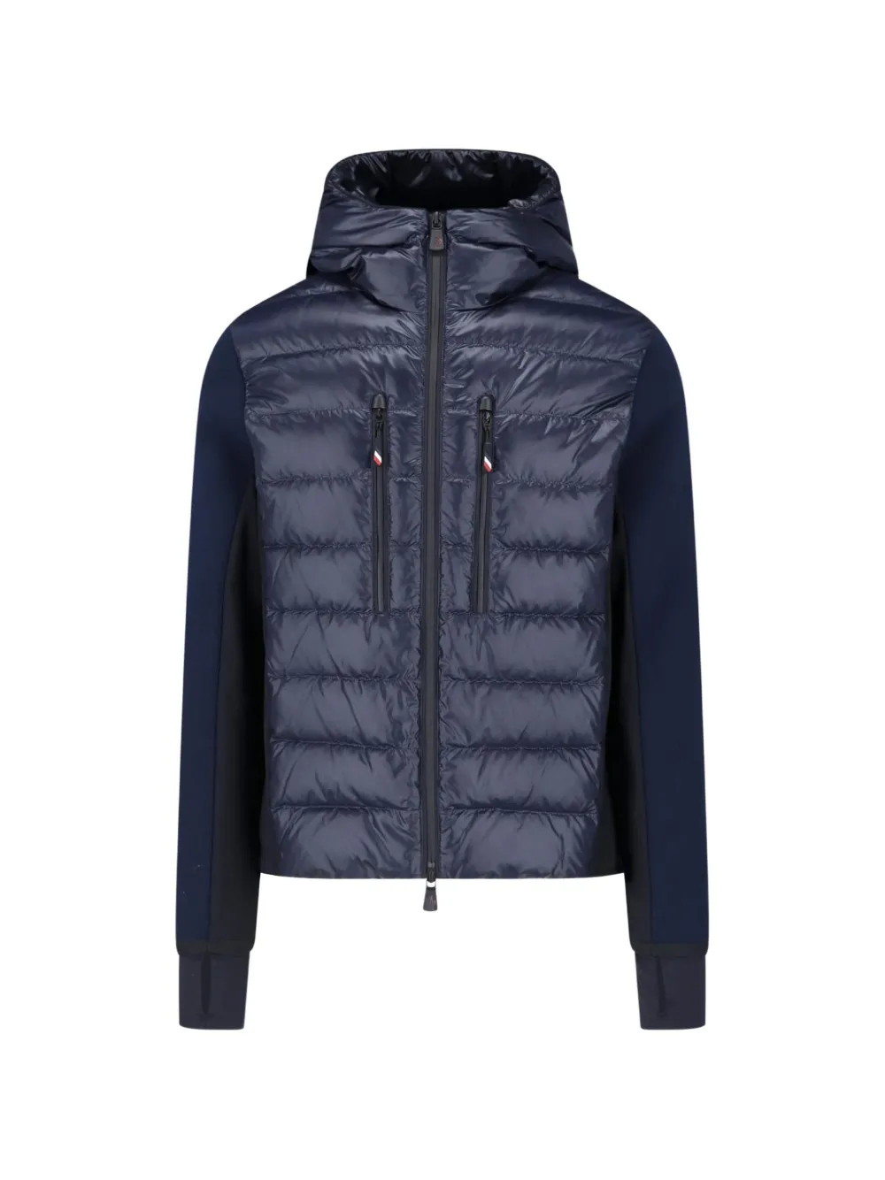 Moncler Grenoble quilted hooded sweater Blauw
