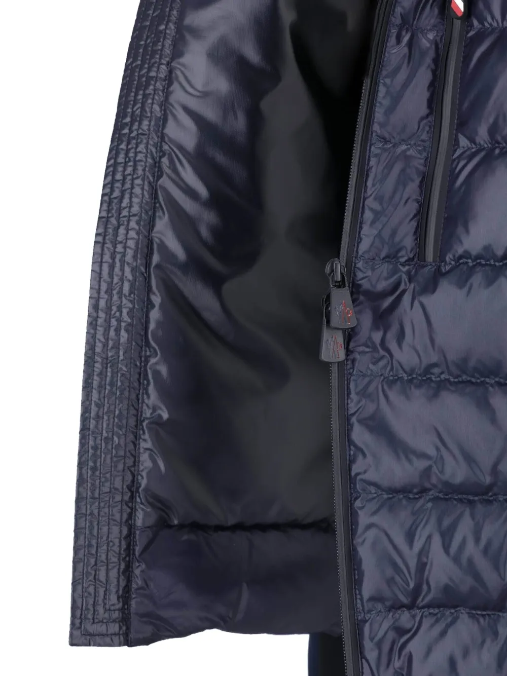 Moncler Grenoble quilted hooded sweater Blauw