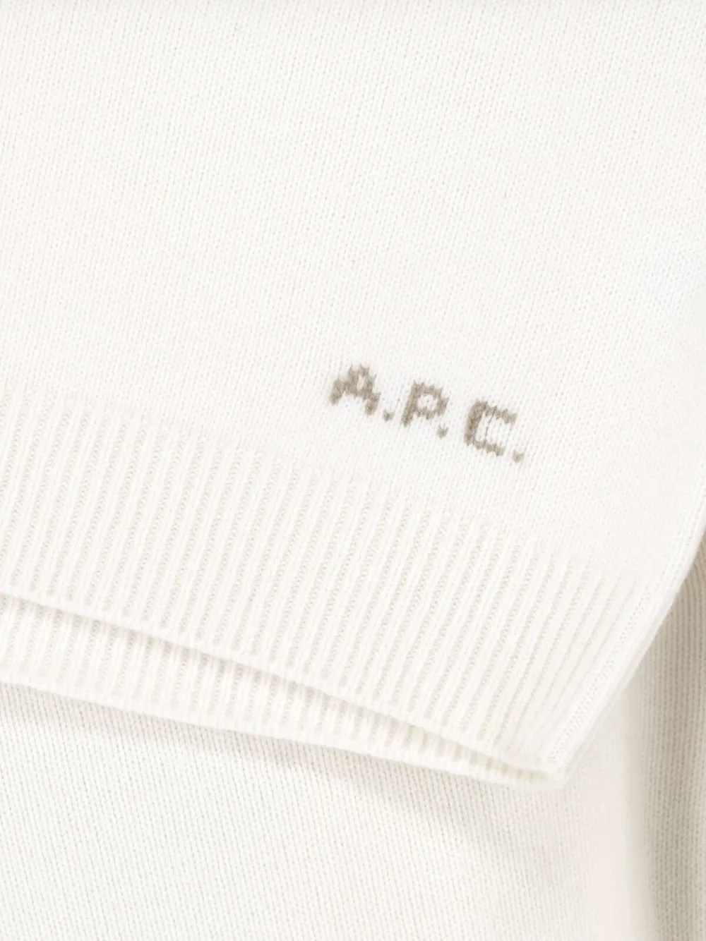 A.P.C. Ruimvallende wollen trui Beige
