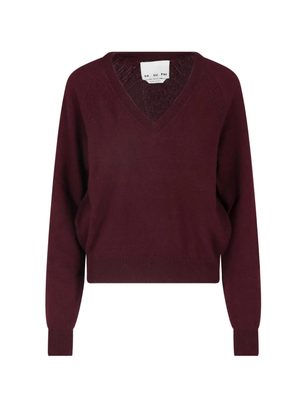 SA SU PHI V-neck long-sleeve sweater
