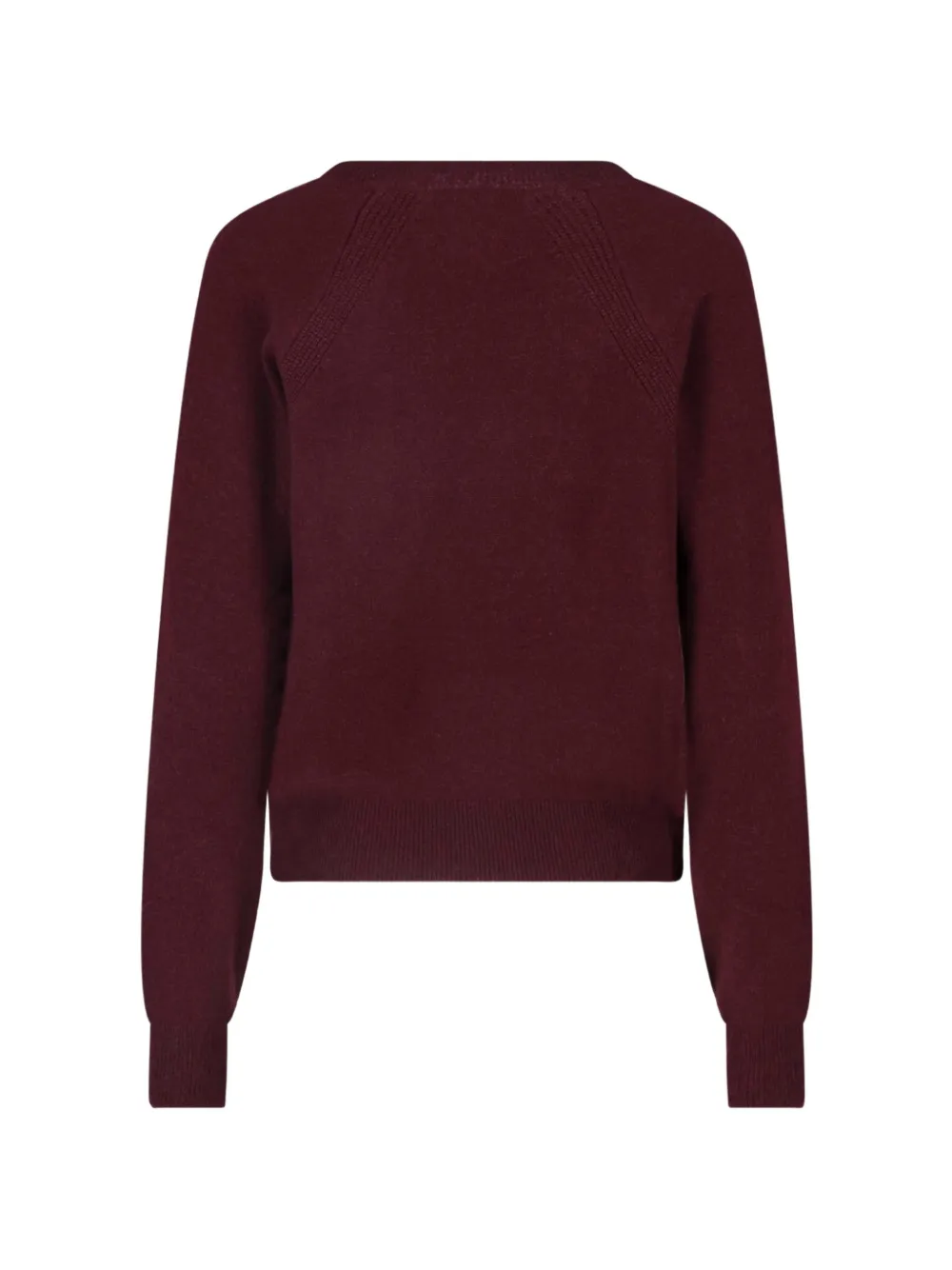 SA SU PHI Trui met V-hals en lange mouwen Rood