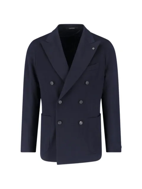 Tagliatore x Sugar blazer en cachemire à boutonnière croisée