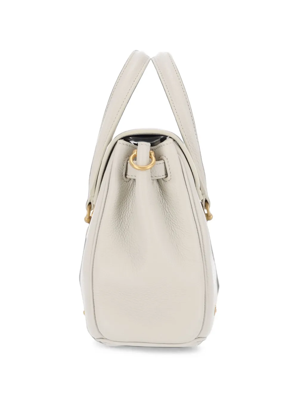 Thom Browne Kleine Bolton leren shopper Beige