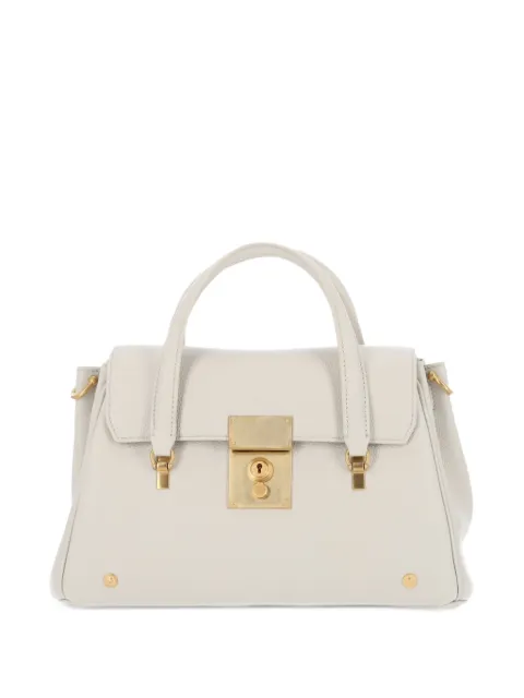 Thom Browne small Bolton grained leather tote bag
