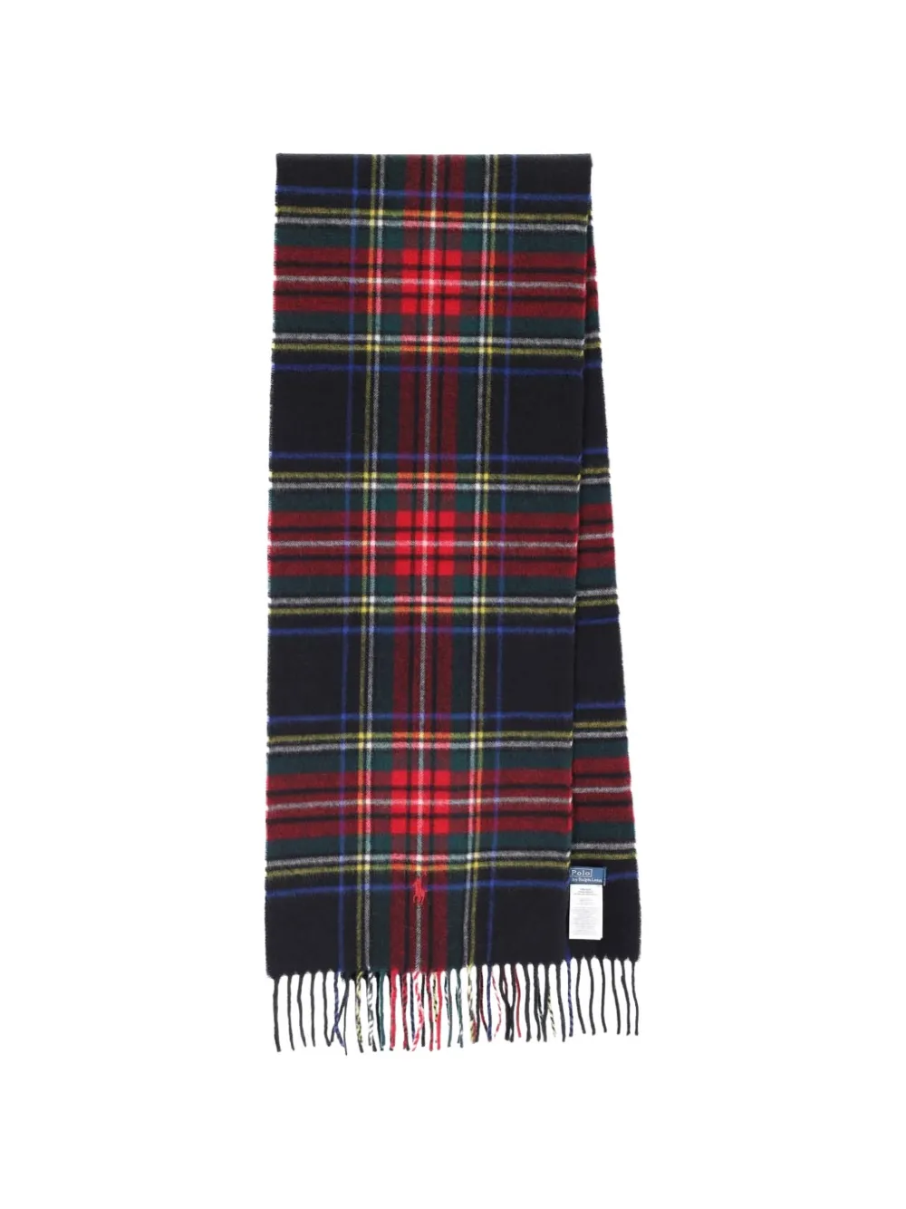 Polo Ralph Lauren plaid cashmere scarf - Nero