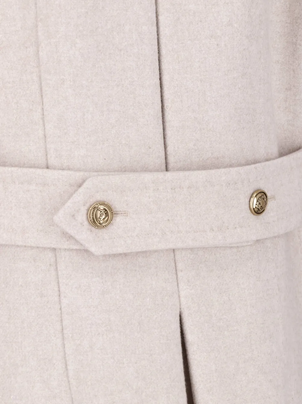 Ermanno Scervino double-breasted button-down coat Beige