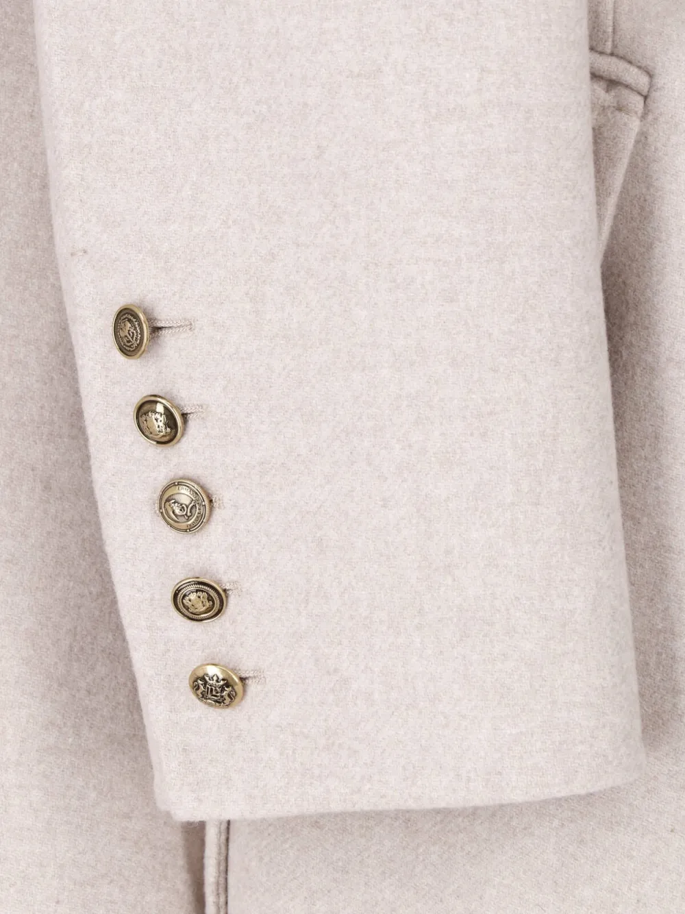 Ermanno Scervino double-breasted button-down coat Beige
