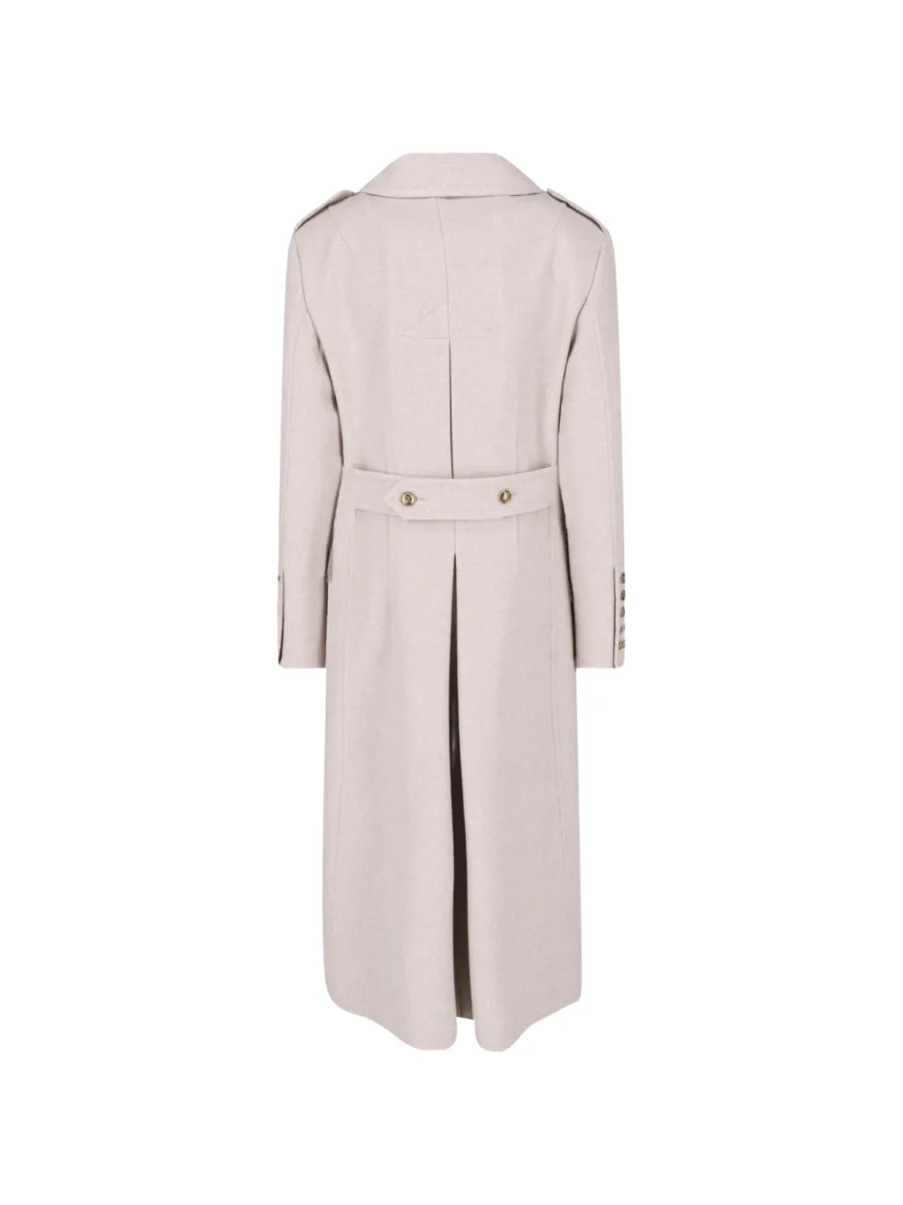 Ermanno Scervino double-breasted button-down coat Beige