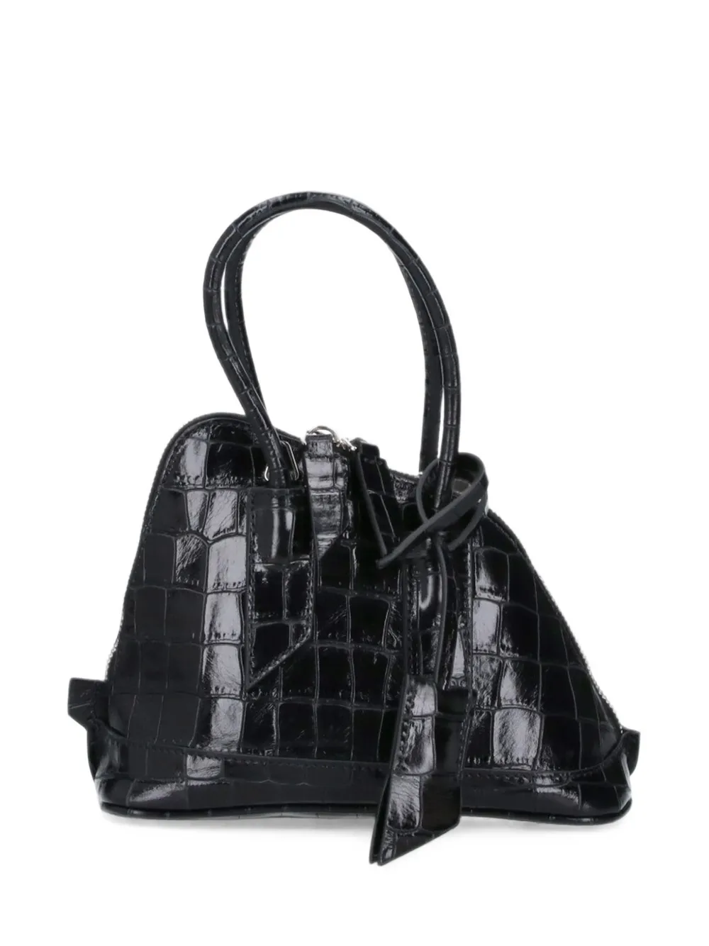 The Attico croc-embossed leather tote bag