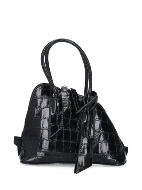 The Attico croc-embossed leather tote bag