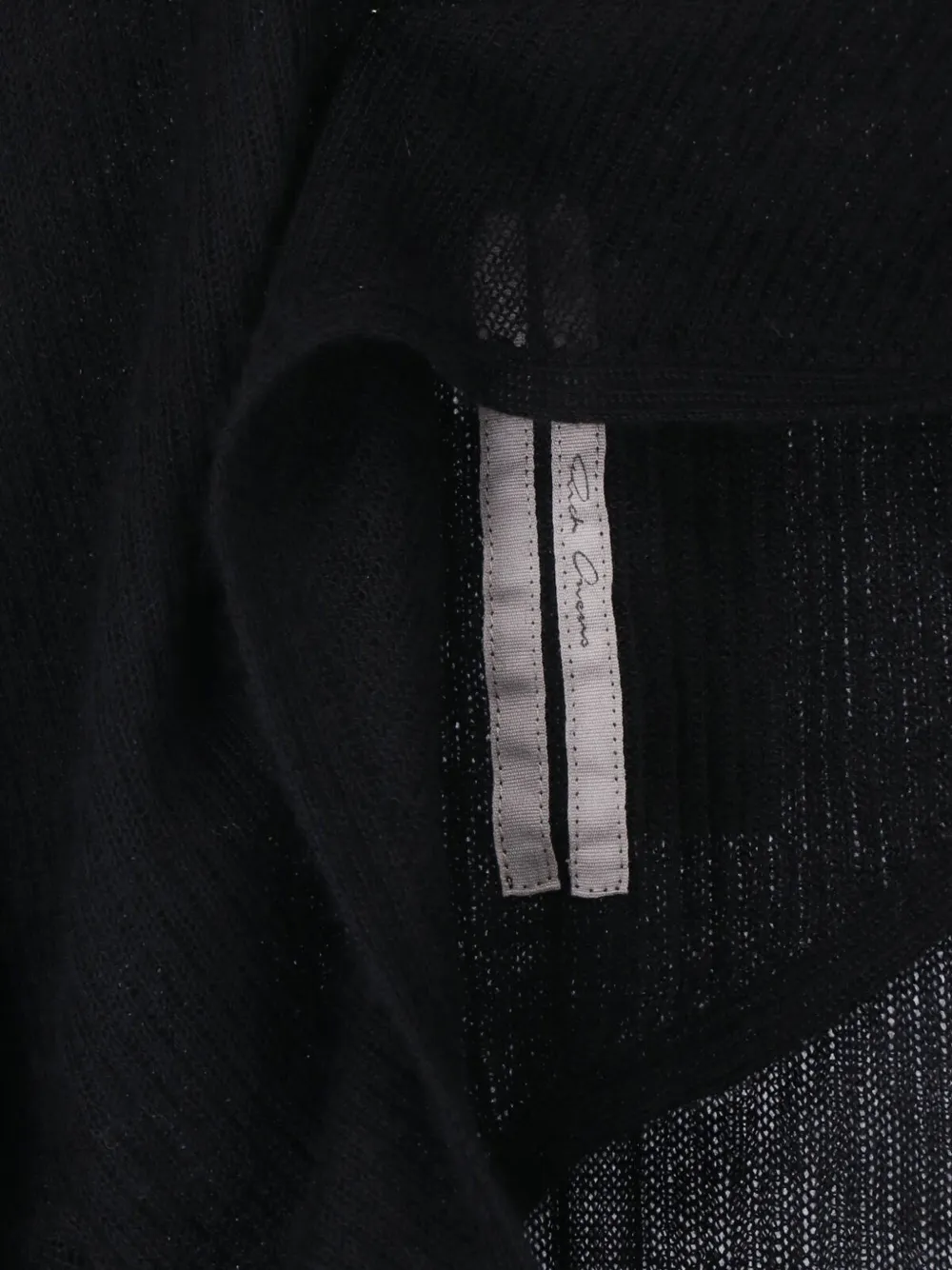 Rick Owens Asymmetrische jurk Zwart