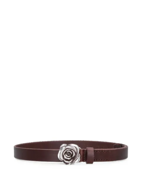 OUR LEGACY rose-buckle leather belt