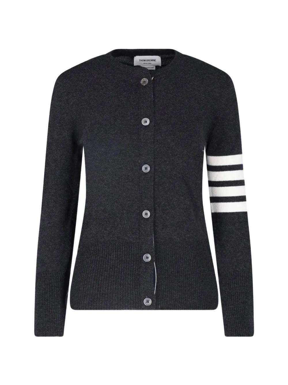 Thom Browne classic cashmere 4-bar V-neck cardigan