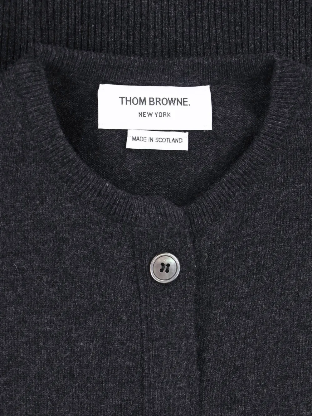 Thom Browne 4-Bar klassiek kasjmier vest met V-hals Grijs