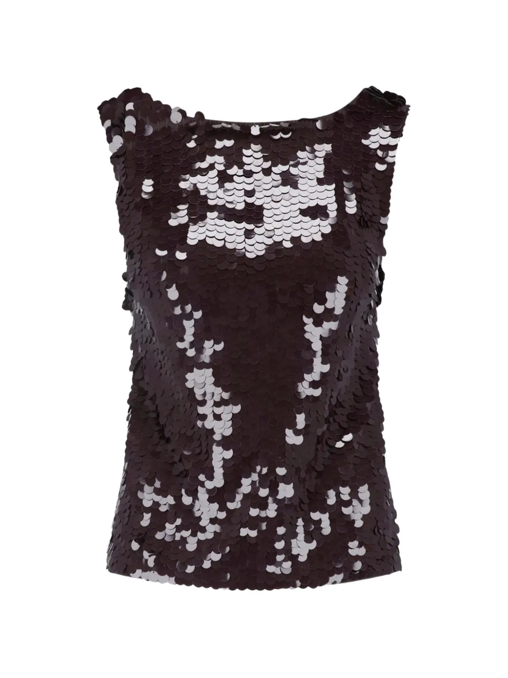P.A.R.O.S.H. sequin-embellished sleeveless top